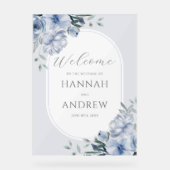 Élégant Mariage moderne bleu bleu foncé (Recto)