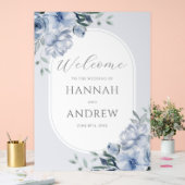 Élégant Mariage moderne bleu bleu foncé (Mariage)