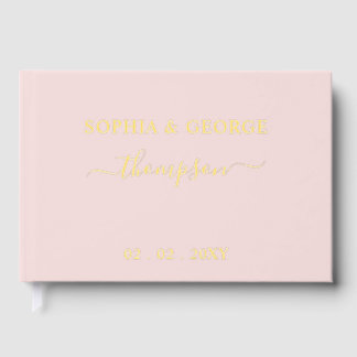 Élégant Mariage moderne Blush Gold