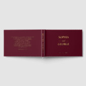 Élégant Mariage moderne Bourgogne et Or (Complet)