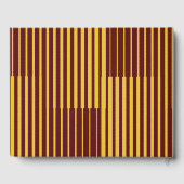 Élégant Mariage moderne Gold Script rouge (Verso)