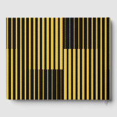 Élégant Mariage moderne Noir et Or (Verso)