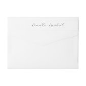 Élégant Mariage moderne Retourner les étiquettes d (Dos)