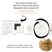 Élégant Mariage Monogram Affiche de bienvenue en o