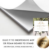 Élégant Mariage Monogram Affiche de bienvenue en o