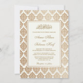 Elégant mariage musulman Invitations (Devant)