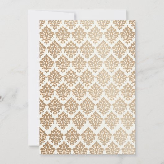 Elégant mariage musulman Invitations (Dos)