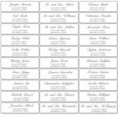 Élégant Mariage noir Étiquettes de adresse invités (Devant)