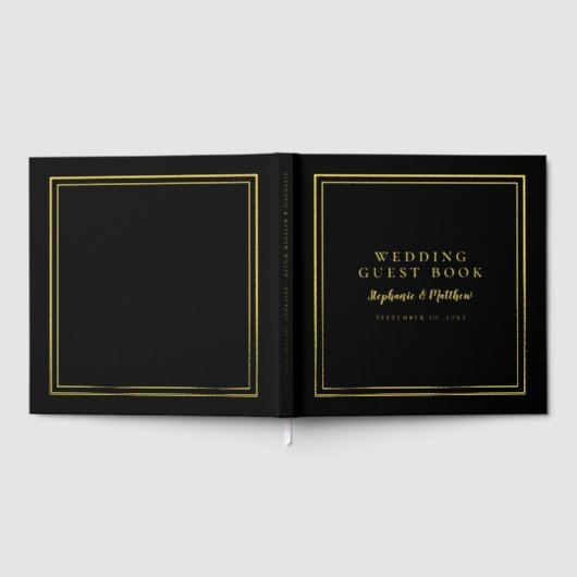 Élégant Mariage noir Moderne Calligraphie Véritabl (Complet)