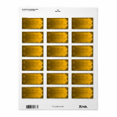 Élégant Mariage or Étiquettes de adresse (Feuille entière)