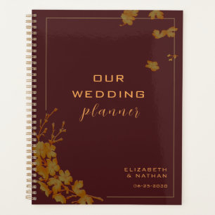 Élégant Mariage or floral Bourgogne