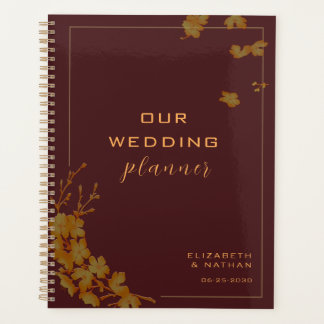 Élégant Mariage or floral Bourgogne