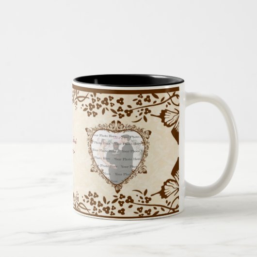 Élégant Mariage papillon Mug (Droit)