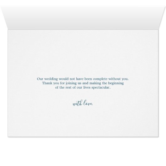 Élégant Mariage Peacock Or (Intérieur Horizontal (Bas))