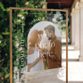 Élégant Mariage photo acrylique moderne Affiche de