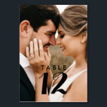 Elégant Mariage photo moderne Cartes de table<br><div class="desc">Appréciez la sophistication de votre réception de mariage avec nos élégantes Cartes de Table Mariage Photo Moderne. Ces cartes exquises non seulement guident vos invités à leurs tables désignées, mais servent aussi de beaux gardiens de votre journée spéciale. Chaque carte de table présente un design élégant et contemporain, agrémenté d'une...</div>