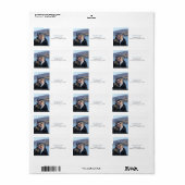 Élégant Mariage photo moderne Étiquettes de adress (Feuille entière)