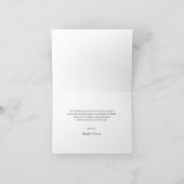 Élégant Mariage photo scénarisé Merci | Black (Intérieur)