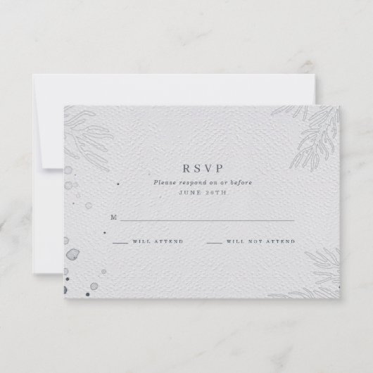Elégant mariage plage RSVP (Devant)
