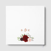 Élégant Mariage Rose à huile rouge et rose Boho (Verso)