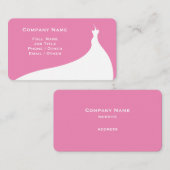Élégant Mariage rose Carte de visite (Devant / Derrière)