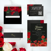 Élégant Mariage Rose Foil Invitation