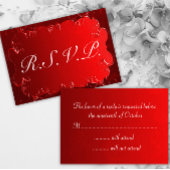 Elégant mariage rouge RSVP