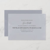 Elégant Mariage RSVP en ligne Bleu clair Script (Devant / Derrière)