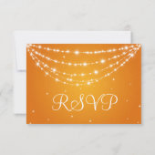 Elégant Mariage RSVP Sparkling Chain Orange (Dos)