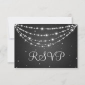 Elégant mariage RSVP Sparkling chaîne noire (Dos)