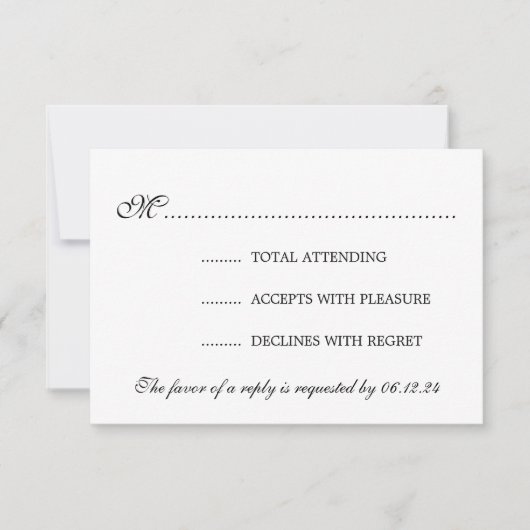Elégant Mariage RSVP Turquoise String Lumières (Devant)