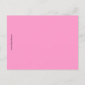 Elégant mariage Tableau Numéro Cartes Hot Rose (Dos)