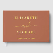 Élégant mariage terracotta écriture (Recto)