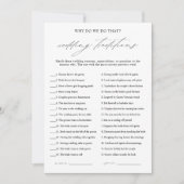 Elégant Mariage Traditions Fête des mariées Carte  (Devant)