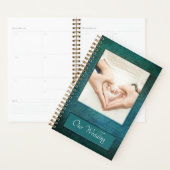 Élégant Mariage Turquoise intégré (Devant avec enveloppe)