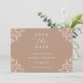 Élégant mariage type Enregistrer les cartes de dat (Debout devant)