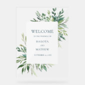 Elégant Mariage Vert Accueil (Recto)