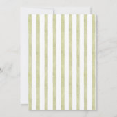 Elégant mariage vert en bande Invitation avec coup (Dos)