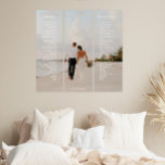 Elégant Mariage Vow Cadeau Mur Art<br><div class="desc">Style vos voeux de mariage (ou tout sentiment d'amour) dans une belle oeuvre d'art. Un beau cadeau et un souvenir pour les jeunes mariés, anniversaire, renouvellement des voeux de mariage, et plus encore. Personnalisez facilement avec vos noms et voeux mariages de choix.</div>