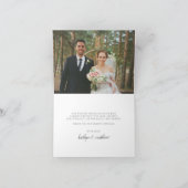 Elégant Marine Blue Agate Mariage Carte de remerci (Intérieur)