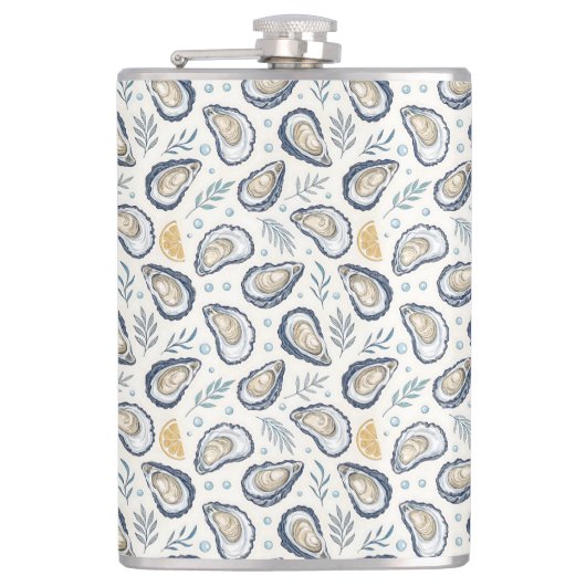 Elegant Marine Oysters Heupfles (Voorkant)