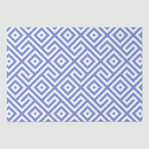 Elegant marineblauw Abstract geometrisch patroon Tissuepapier
