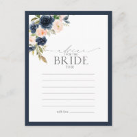 Elegant marineblauw blush roze advies aan de bruid