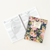 Elegant  marinepersoneel gepersonaliseerd recept notitieboek (Binnen)