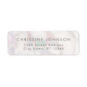 elegant marmer-etiket etiket (Voorkant)