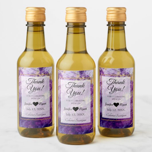 Elegant marmer Hartelijk dank voor het etiket van (Flessen)