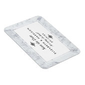 Elegant  marmer Wedding Save the Date Magneet (Rechterzijde)