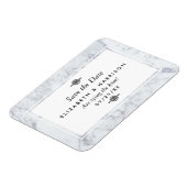 Elegant  marmer Wedding Save the Date Magneet (Linkerzijde)
