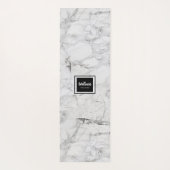 Elegant Marmer Zwart en Wit Yogamat (Achterkant)