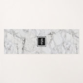 Elegant Marmer Zwart en Wit Yogamat (Voorkant (horizontaal))